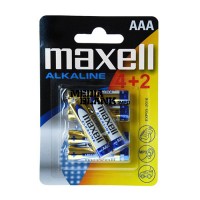 Baterii Alkaline AAA LR03 Maxell 6 buc / set MN2400