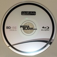 BluRay Disc BD-RE Rewritable Omega 2x 25GB Blank