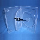 Carcasa 3 DVD Transparenta 14mm cu tavita Super Clear