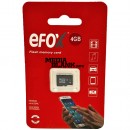 Card de memorie microSDHC Efox 4GB clasa 10