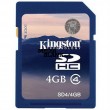 Card de memorie SDHC Kingston 4GB clasa 4 bulk