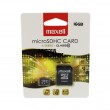 Card de memorie microSDHC Maxell 16GB clasa 10 cu adaptor SD