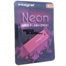 Memorie USB Integral 4GB Neon USB 2.0 Pink
