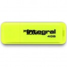 Memorie USB Integral 4GB Neon USB 2.0 Yellow